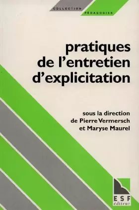 Couverture du produit · Pratiques de l'entretien d'explicitation (0000)
