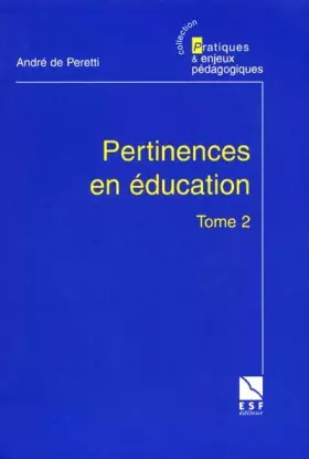 Couverture du produit · Pertinences en éducation, tome 2