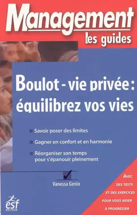 Couverture du produit · Boulot-vie privée : équilibrez vos vies