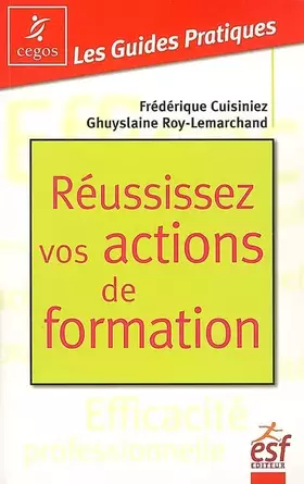Couverture du produit · Réussissez vos actions de formation