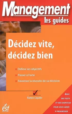 Couverture du produit · Décidez vite, décidez bien