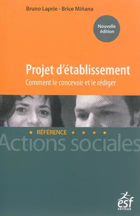 Couverture du produit · Projet d'établissement