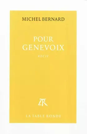 Couverture du produit · Pour Genevoix