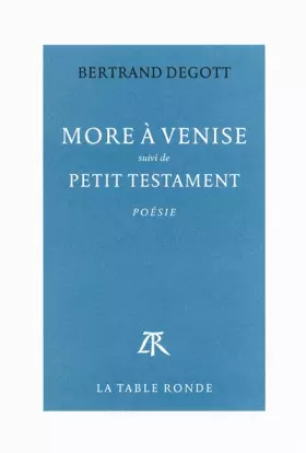 Couverture du produit · More à Venise / Petit testament
