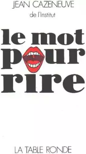 Couverture du produit · Le mot pour rire