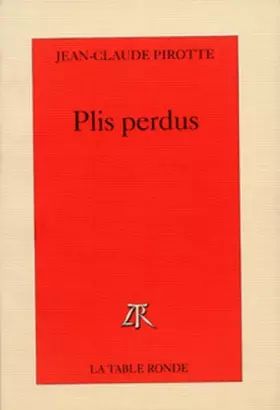 Couverture du produit · Plis perdus