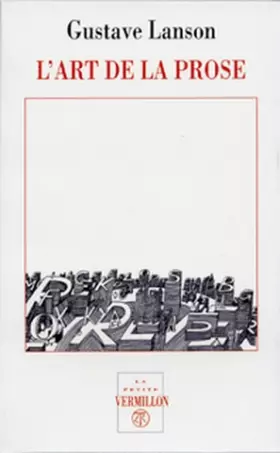 Couverture du produit · L'art de la prose