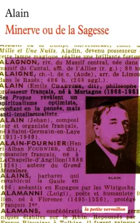 Couverture du produit · Minerve ou de la sagesse