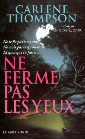 Couverture du produit · Ne ferme pas les yeux