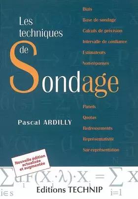 Couverture du produit · Les techniques de sondage