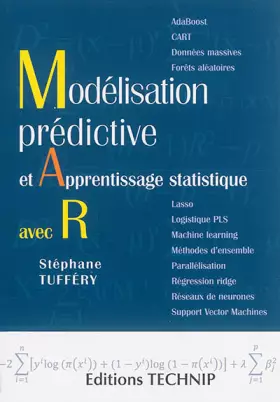 Couverture du produit · Modélisation prédictive et Apprentissage statistique avec R