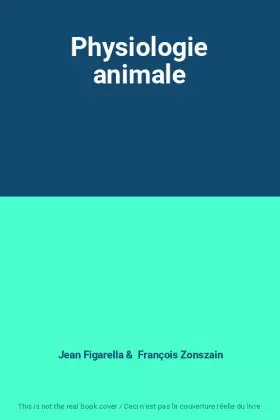 Couverture du produit · Physiologie animale