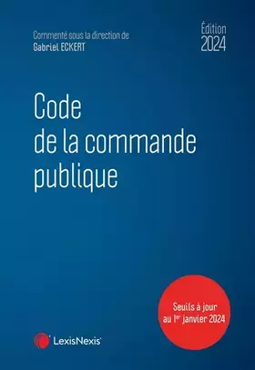 Couverture du produit · Code de la commande publique 2024
