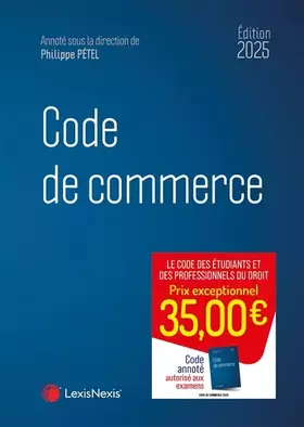 Couverture du produit · Code de commerce 2025