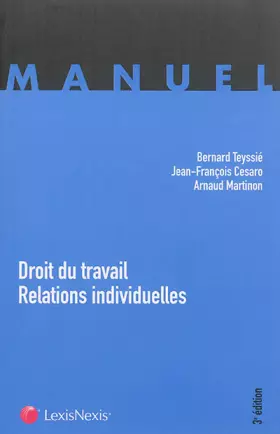 Couverture du produit · Droit du travail : Relations individuelles