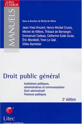 Couverture du produit · Droit public général