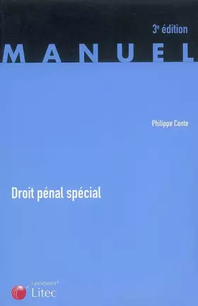 Couverture du produit · Droit pénal spécial