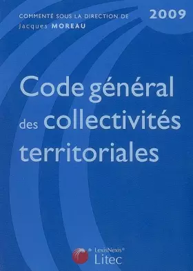 Couverture du produit · Code général des collectivités territoriales 2009