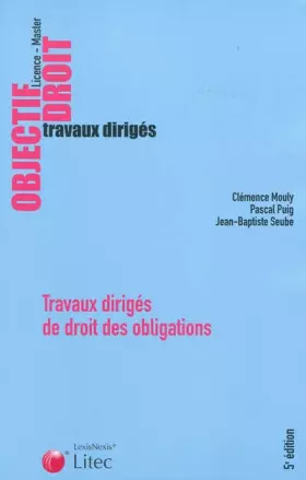 Couverture du produit · Travaux dirigés de droit des obligations