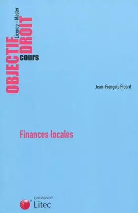 Couverture du produit · Finances locales