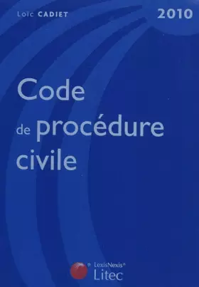 Couverture du produit · Code de procédure civile 2010 (ancienne édition)