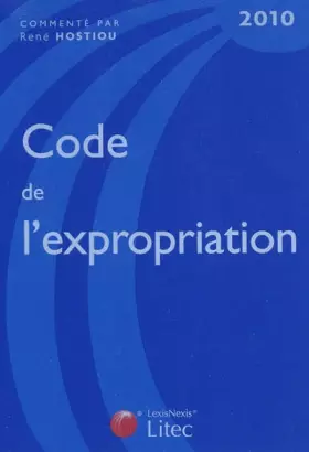 Couverture du produit · Code de l'expropriation 2010