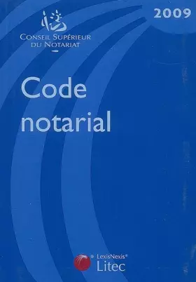Couverture du produit · Code notarial (ancienne édition)