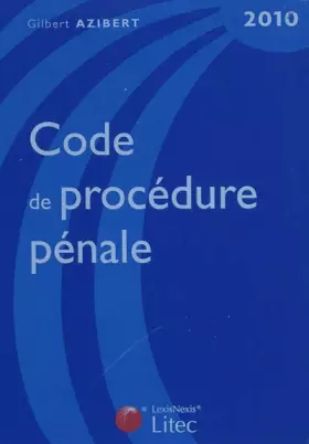Couverture du produit · Code de procédure pénale (ancienne édition)