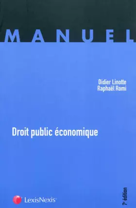 Couverture du produit · Droit public économique