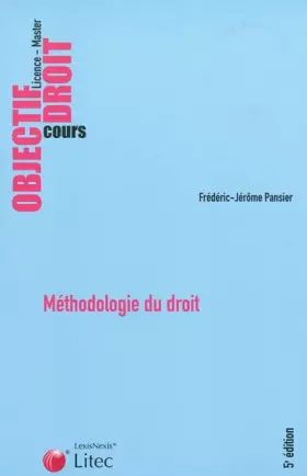 Couverture du produit · Méthodologie du droit