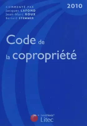 Couverture du produit · Code de la copropriété 2010