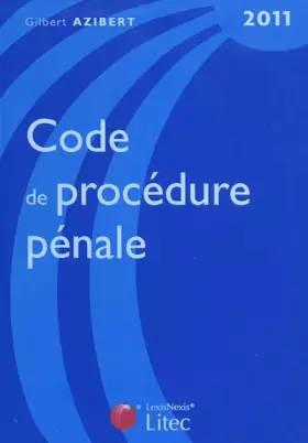 Couverture du produit · Code de procédure pénale 2011