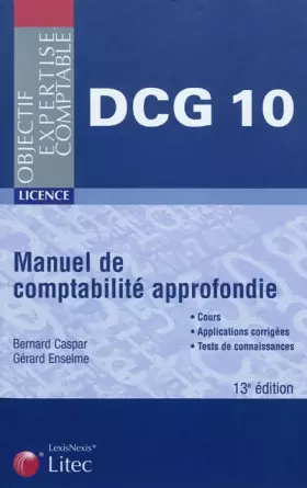 Couverture du produit · Manuel de comptabilité approfondie DCG 10