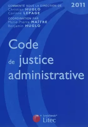 Couverture du produit · Code de justice administrative 2011