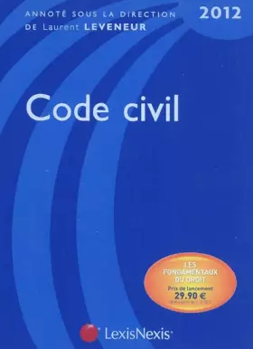 Couverture du produit · Code civil 2012