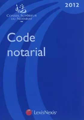 Couverture du produit · Code notarial