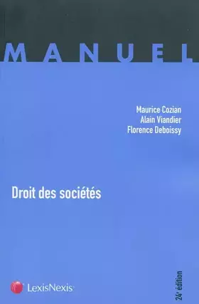 Couverture du produit · Droit des sociétés