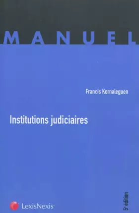 Couverture du produit · Institutions judiciaires