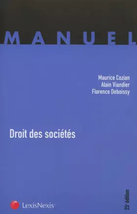 Couverture du produit · Droit des sociétés