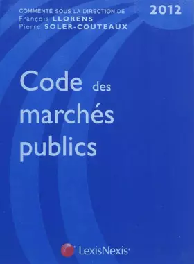 Couverture du produit · Code des marchés publics 2012