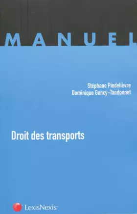 Couverture du produit · Droit des transports