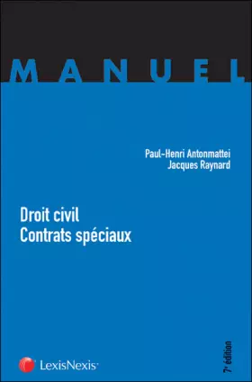 Couverture du produit · Droit civil, contrats spéciaux