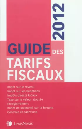 Couverture du produit · Guide des tarifs fiscaux