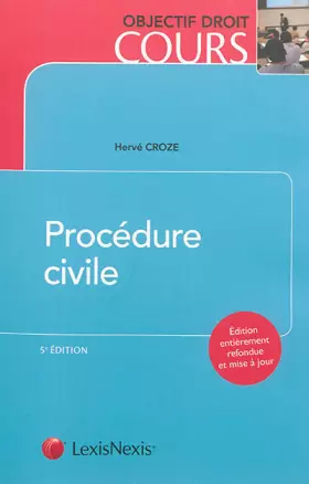Couverture du produit · Procédure civile