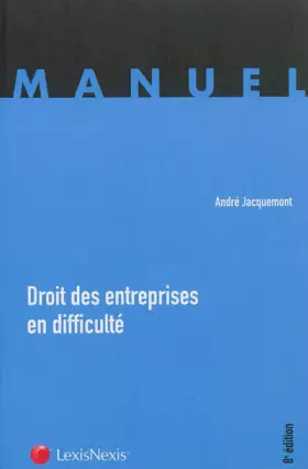 Couverture du produit · Droit des entreprises en difficulté