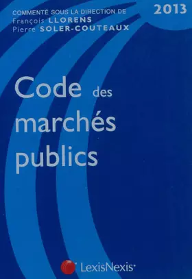 Couverture du produit · Code des marchés publics 2013