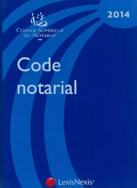 Couverture du produit · Code notarial