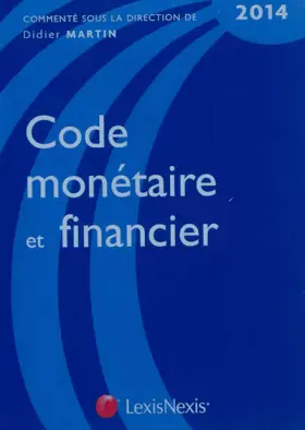 Couverture du produit · Code monétaire et financier 2014