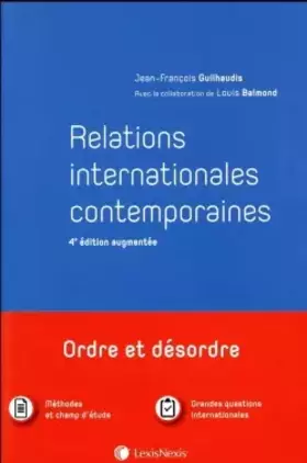 Couverture du produit · relations internationales contemporaines