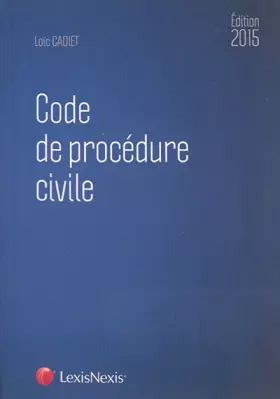 Couverture du produit · Code de procédure civile 2015